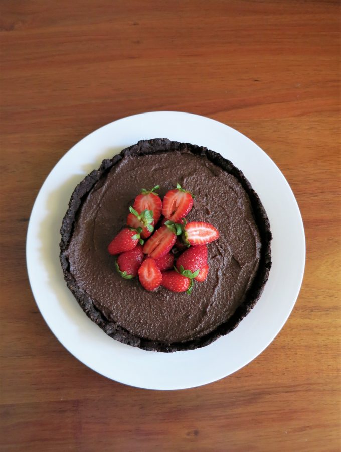 Chocolate Cashew Cream Tart