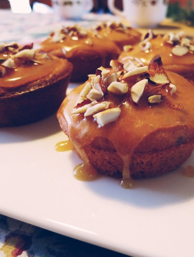 Olive Oil Rosemary Cakes with Burnt Butter Glaze