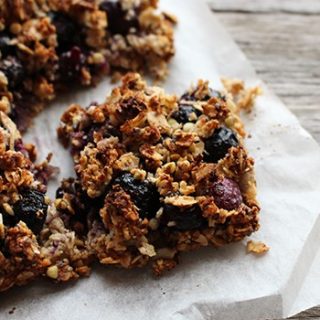 Blueberry Crumble Slice