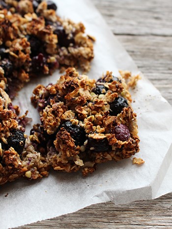 Blueberry Crumble Slice