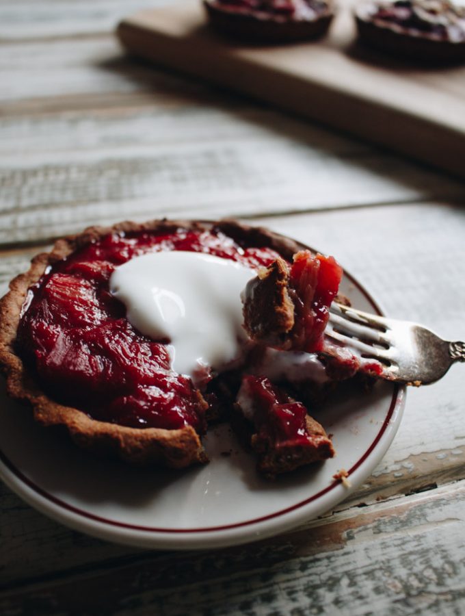 Gluten Free Rhubarb Tartlets