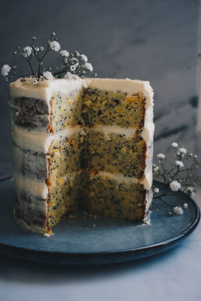 Orange & Poppy Seed Layer Cake