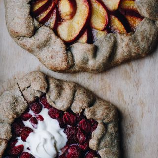 Gluten Free Strawberry & Peach Galettes