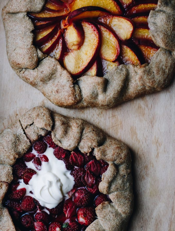 Gluten Free Strawberry & Peach Galettes