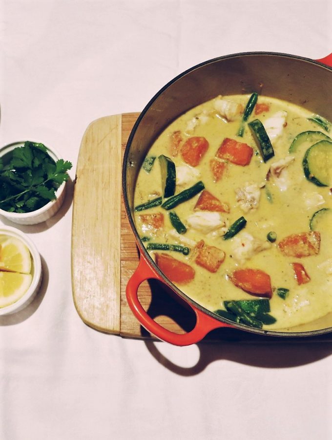 Low-Fodmap Thai Red Fish Curry